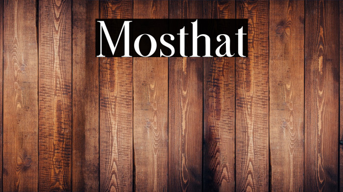 Mosthat Example 2