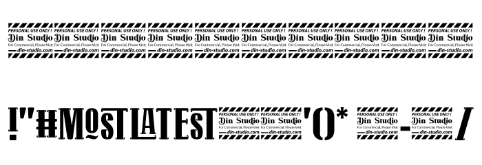 Mostlatest Personal Use Font OTHER CHARS