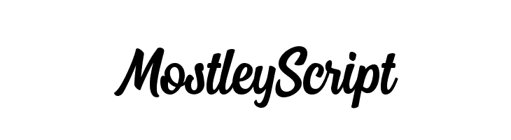 MostleyScript  नि: शुल्क फ़ॉन्ट्स डाउनलोड
