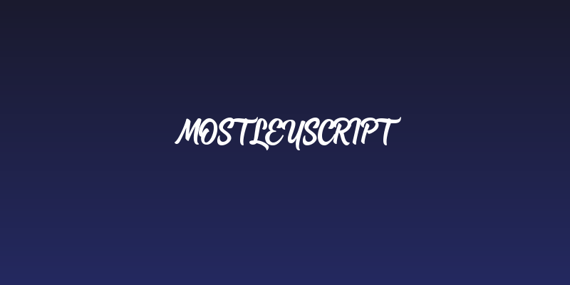 MostleyScript Social Header