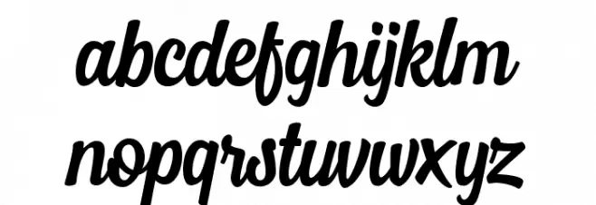 MostleyScript Fonte MINÚSCULAS
