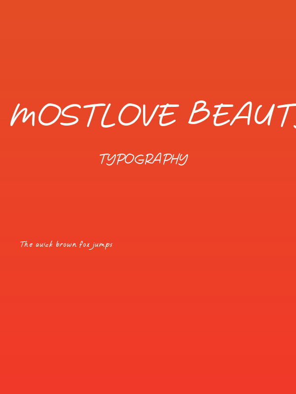 Mostlove Beauty Poster