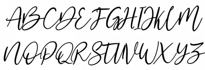 Mostlovely Free Regular Font Litere mari