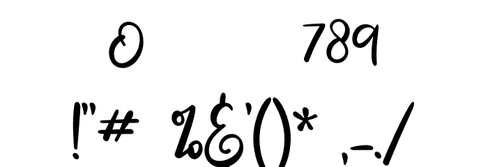 Mostly Bonny Font OTHER CHARS