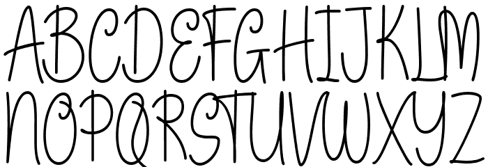 Mostly Floral Regular Шрифта ВЕРХНИЙ