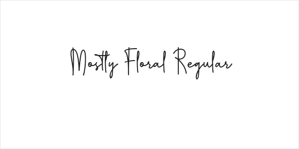 Mostly Floral Regular Logo
