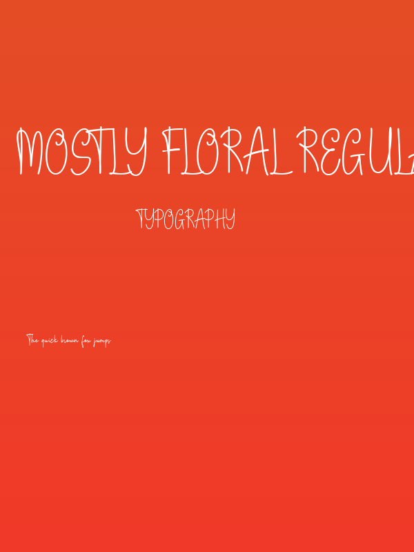 Mostly Floral Regular Poster