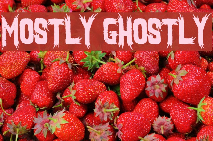 Mostly Ghostly Font examples