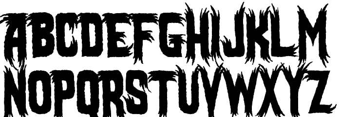 Mostly Ghostly Font LOWERCASE