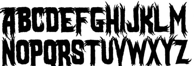 Mostly Ghostly フォント 小文字