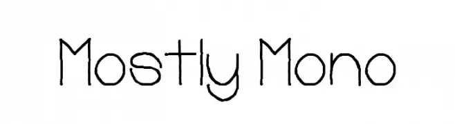 Mostly Mono  تنزيل الخطوط