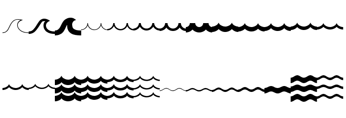 MostlyWaves Regular Font LOWERCASE