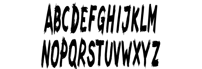 Mostoles Nightmare Font UPPERCASE