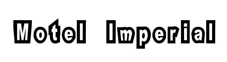 Motel Imperial  Frei Schriftart Herunterladen