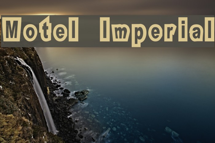 Motel Imperial Font examples