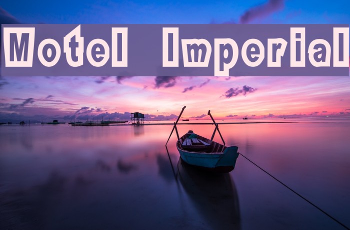 Motel Imperial Font examples