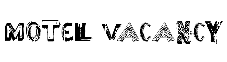 Motel Vacancy  नि: शुल्क फ़ॉन्ट्स डाउनलोड