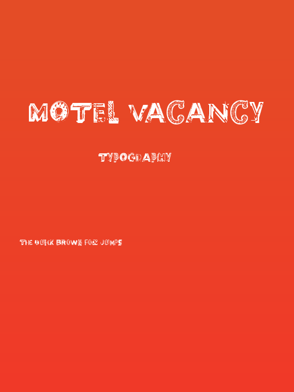 Motel Vacancy Poster