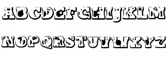 Moter Schriftart Groß