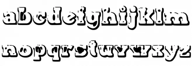 Moter Font Litere mici