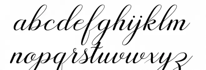 Motesia Script Fonte MINÚSCULAS