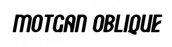 Motgan Oblique  Fuentes Gratis Descargar