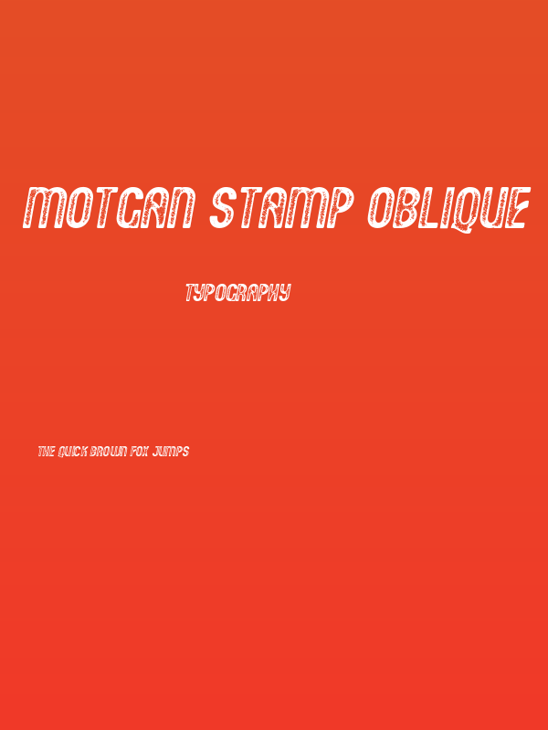 Motgan Stamp Oblique Poster