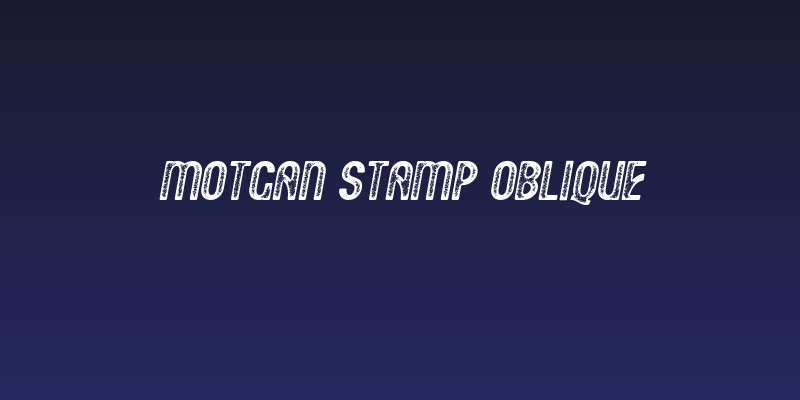 Motgan Stamp Oblique Social Header