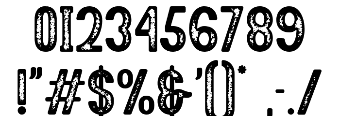 Motgan Stamp Font OTHER CHARS