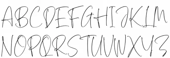 Mothell Schriftart Groß