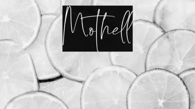 Mothell خط examples