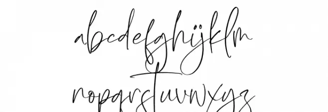 Mothell Font LOWERCASE