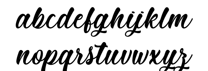 Mother Batik - Personal Use Font LOWERCASE