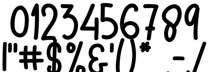 Mother Bear Font OTHER CHARS