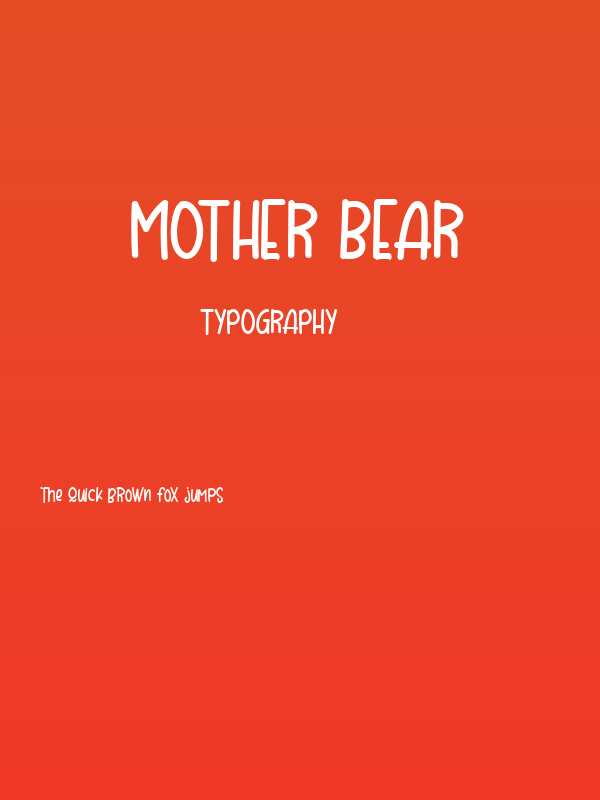 Mother Bear Poster