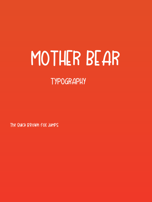 Mother Bear Poster