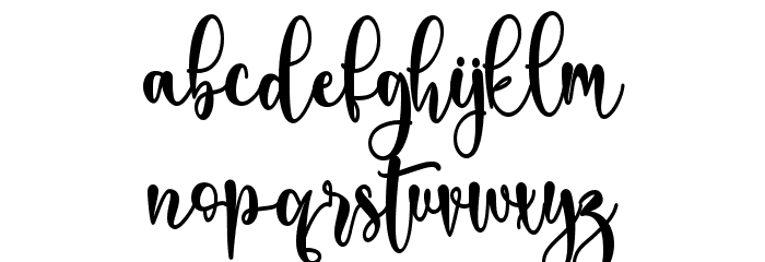 Mother Love Font LOWERCASE