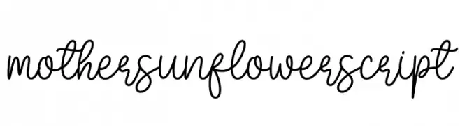 Mother Sunflower Script  Free Fonts Download