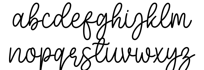 Mother Sunflower Script Font LOWERCASE