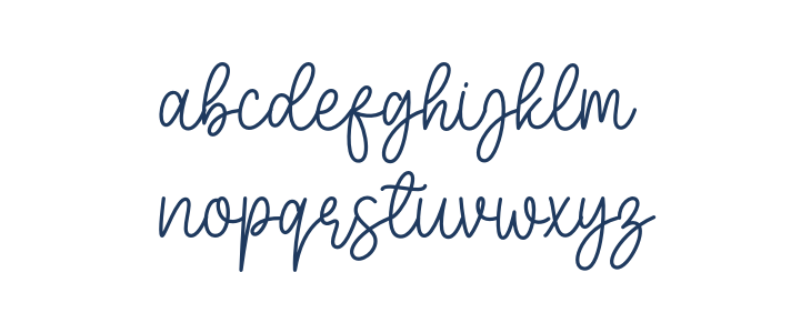 Mother Sunflower Script Lowercase