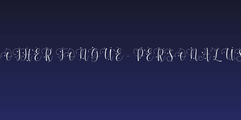 Mother Tongue - Personal Use Social Header