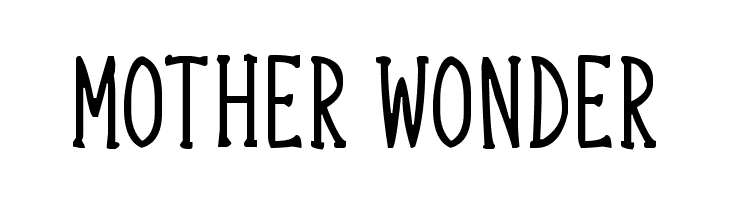 Mother Wonder  les polices de caractères gratuit tlcharger
