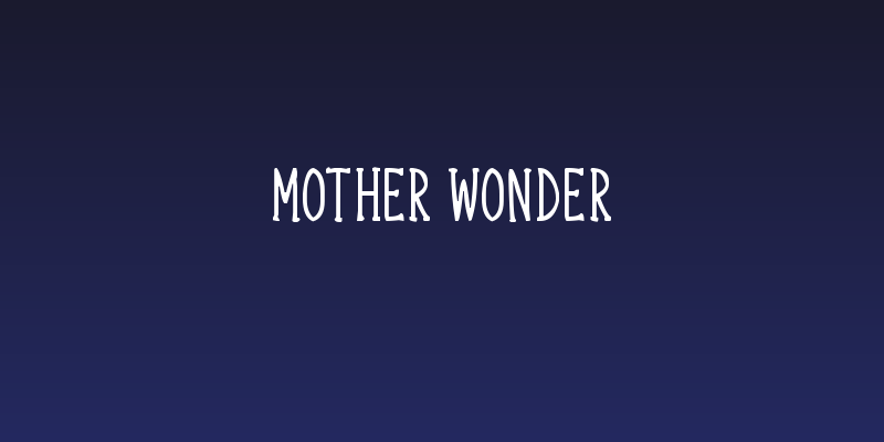Mother Wonder Social Header