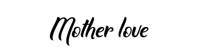 Mother love  font caratteri gratis