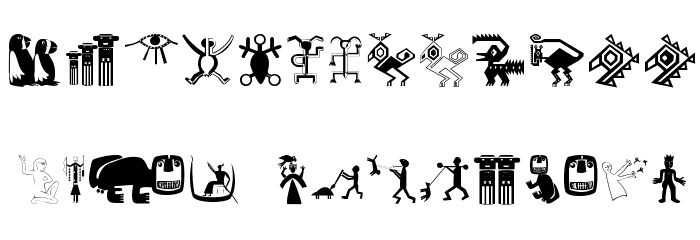 MotherAfrica Font LOWERCASE