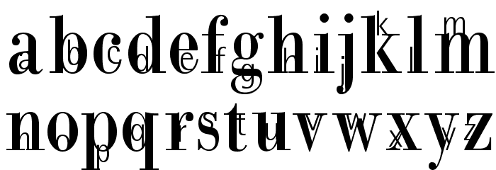 MotherAndChild Font LOWERCASE