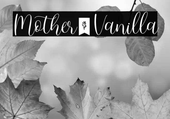 Mother_Vanilla Font examples