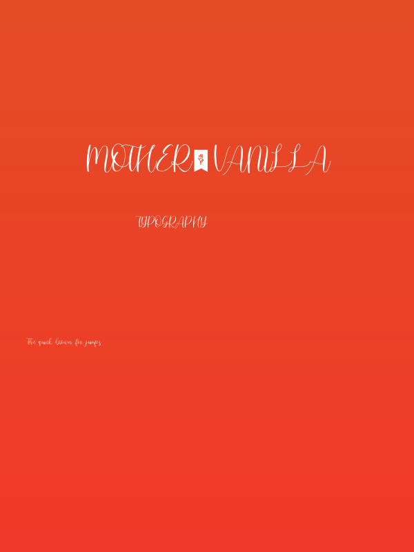 Mother_Vanilla Poster