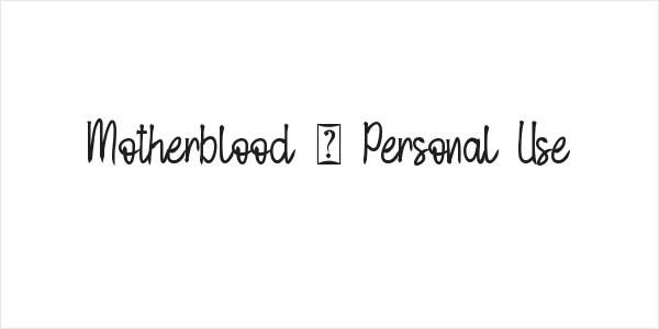 Motherblood - Personal Use Logo