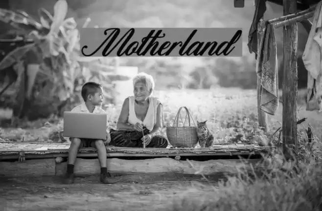 Motherland Font examples